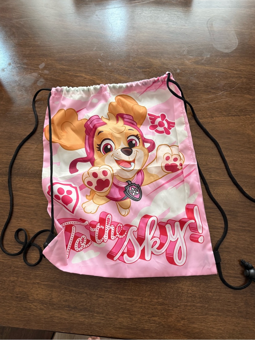 Paw Patrol Skye Pink Drawstring Backpack